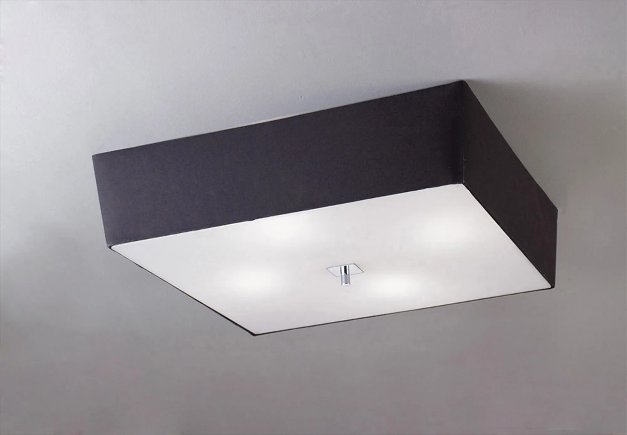Akira Polished Chrome-Black Ceiling Lights Mantra Flush Fittings Akira Polished Chrome-Black Ceiling Lights Mantra Flush Fittings